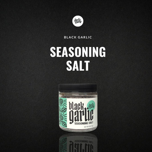 Soul to Belly black garlic seasoning salt 4 ounce jar